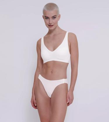 Sloggi WOW Comfort Tai Briefs Mid Rise Lined Bikini Knickers Brief  Lingerie, Ecru White, X-Small