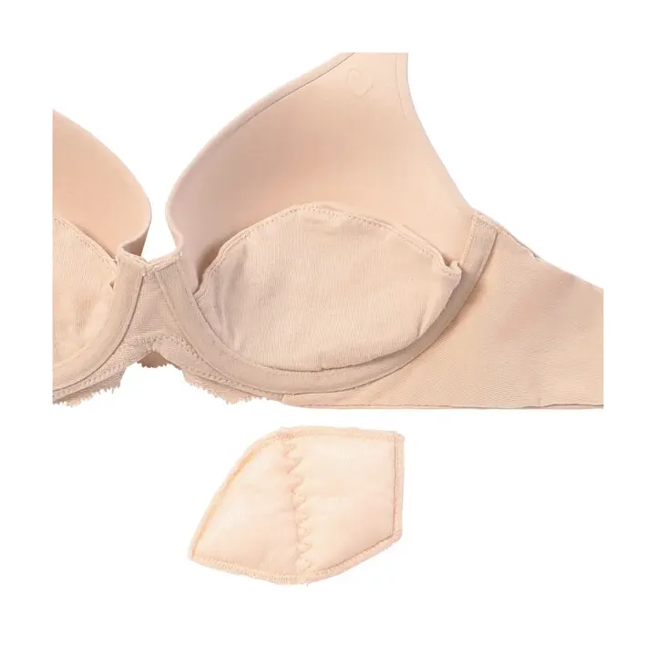 シームレスカップブラ シグネチャースムース, ベージュ, product image number 3