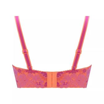 【SALE】チャーミングラマー(R)(ラージ) ブラジャー(パッドなし) レトロポップ, オレンジ, product image number 1