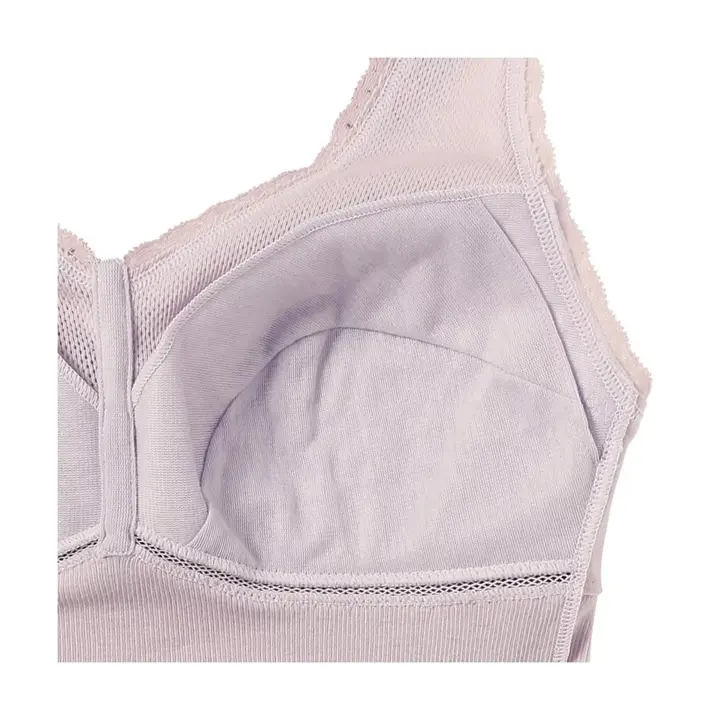 コットン100％ カップ付きインナー5240 袖なしトップ, パープル, product image number 2