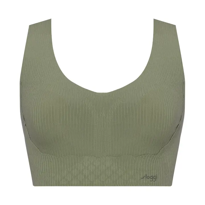 スロギー ゼロフィール ハーフトップ ナイトブラ, グリーン, product image number 0