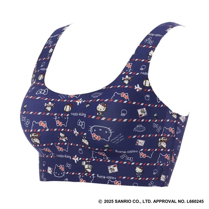 スロギー ゼロフィール ハローキティ ハーフトップ, ブルー, product image number 2