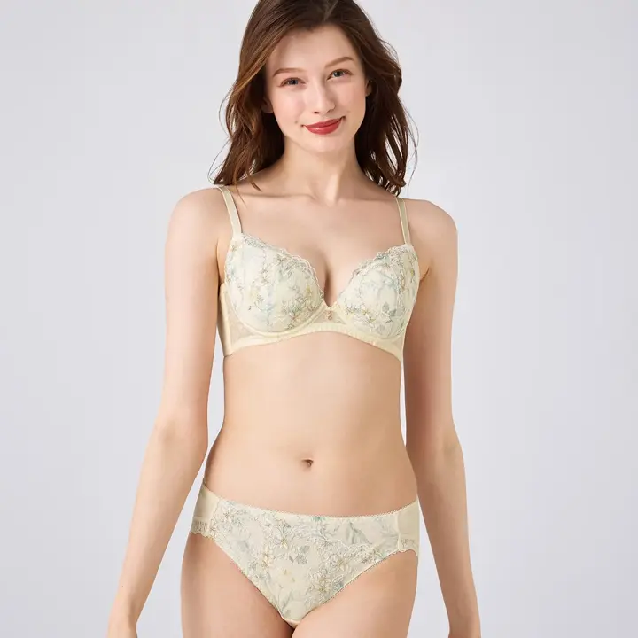 天使のブラ スリムライン644 レギュラーショーツ, ホワイト, model image number 1