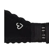 【SALE】夢みるブラ(R) DeepV シャインオブクリスタル, ブラック, product image number 1