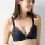 美姿勢サポートブラ ブラジャー ヒーリングウェーブ, ブラック, model image number 0