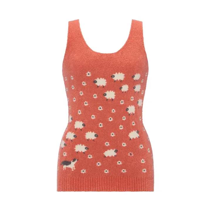 スロギー “ほっ”とアイテム(ニット柄) インナートップ, オレンジ, product image number 0