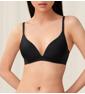 Triumph Invisible Inside-Out Non-Wired Deep V Push Up Bra - Black - Non-wired Bra