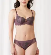 【SALE】フロラーレ バイ トリンプ119 ブラジャー(パッドなし), パープル, model image number 1