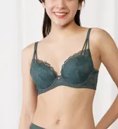 フロラーレ リュクス5001 ブラジャー(パッドなし), グリーン, model image number 0