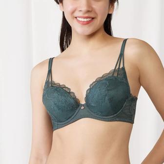 フロラーレ リュクス5001 ブラジャー(パッドなし), グリーン, model image number 0