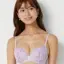 夢みるブラ(R) ライト ブラ＆ショーツセット ドリームデイリリー【一部カラーSALE】, パープル, model image number 0
