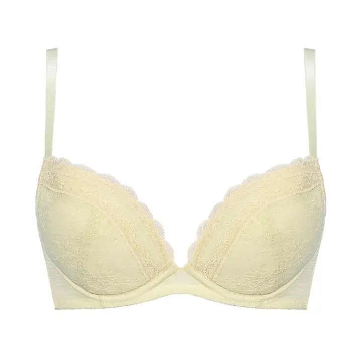 【SALE】エントリーコレクション 寄せブラ ブラ＆ショーツセット クワイエットフリル, グリーン, product image number 0