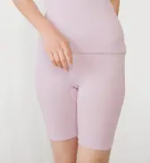 【SALE】あったかフィットインナー5370 5分丈ボトム, パープル, model image number 0