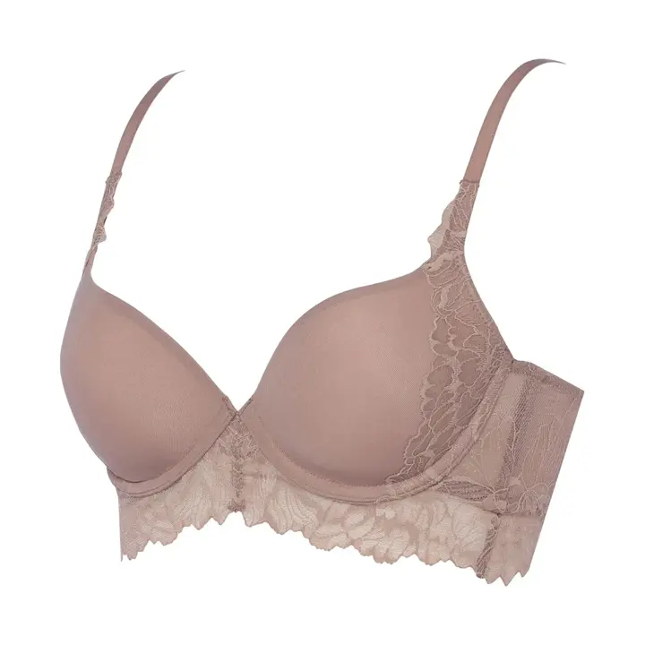 【SALE】ナチュラルユーブラ スムースタイプ ブラジャー ガーデニアウィスパー, ブラウン, product image number 2