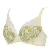すっきりなめらかシルエット4011 ブラジャー(パッドなし), グリーン, product image number 1