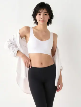 スロギー ゼロフィール 綿混 ハーフトップ