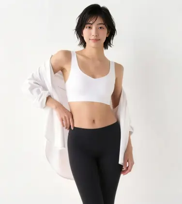 スロギー ゼロフィール 綿混 ハーフトップ