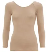 【SALE】遠赤外線ふんわりフィット インナー5150 8分袖トップ, グレー, product