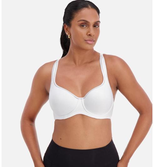 Triumph TRIACTION RACERBACK SPORTS BRA - White - Wired