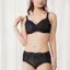 【SALE】トリンプ プレミアム ゴールドレーベル4001 ブラジャー(パッドなし), ブラック, model image number 1
