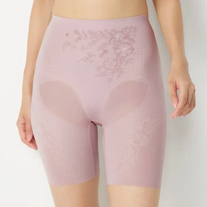 イージースタイルアップガードル ロングガードル, パープル, model image number 0