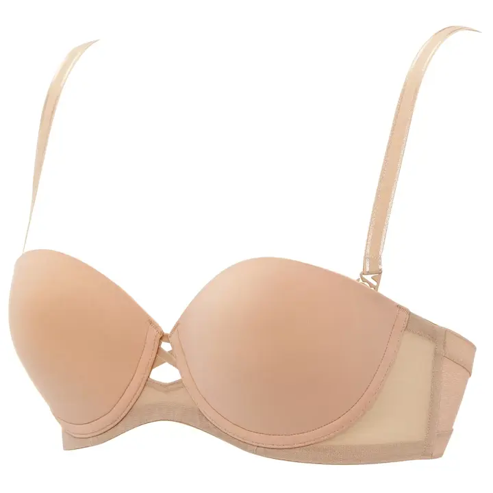 【SALE】トリンプTシャツブラ022 ブラジャー(ストラップ取り外し可), ベージュ, product image number 1