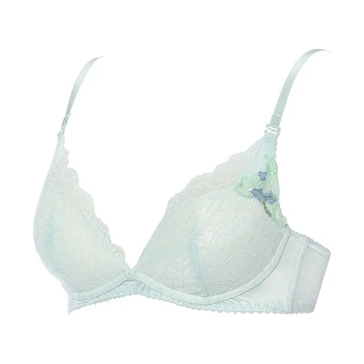 夢みるブラ ノンワイヤーエアリー ノンワイヤーブラジャー ヴィーナスエア, ブルー, product image number 2