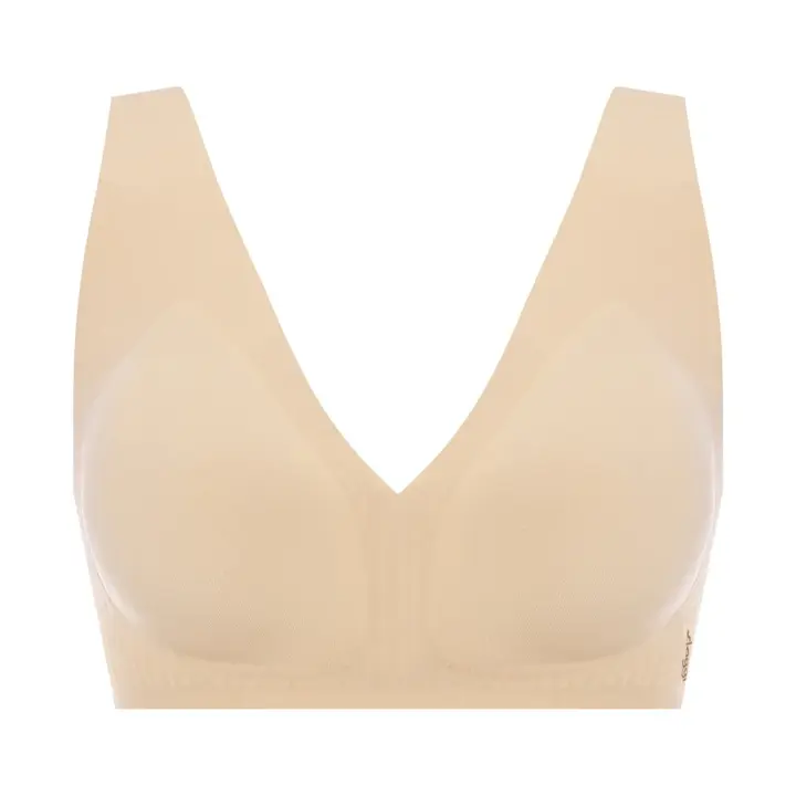 スロギー ゼロフィール ノンワイヤーブラ, ベージュ, product image number 0