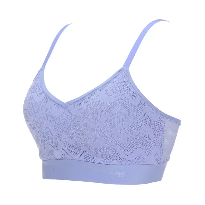 スロギー ゴー オールラウンド レース カップ付きハーフトップ, ブルー, product image number 1