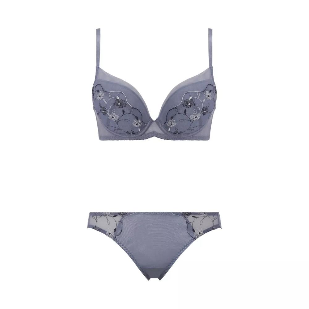 3/4カップブラ ブラ＆ショーツセット フローティングフラワー, , product image number 1