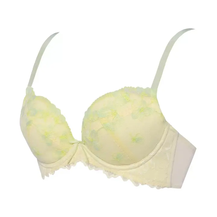 【WEB/アウトレット限定】Daily AMOSTYLE 脇高ブラ (イノセントフローラル), イエロー, product image number 2