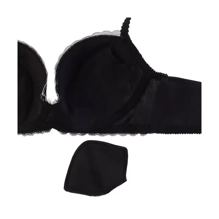 【WEB限定】トリンプ すっきりスムースブラ ブラ＆ショーツセット, ブラック, product image number 4