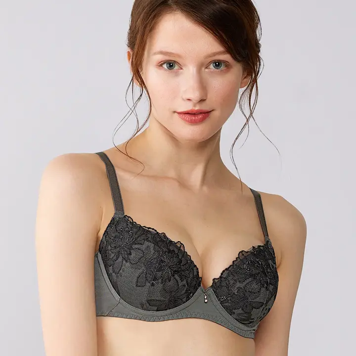 【SALE】ブラCOOL627 ブラジャー, グレー, model image number 1