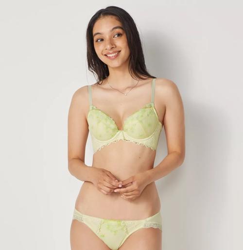 Daily AMOSTYLE 脇高ブラ (イノセントフローラル), イエロー, model image number 1