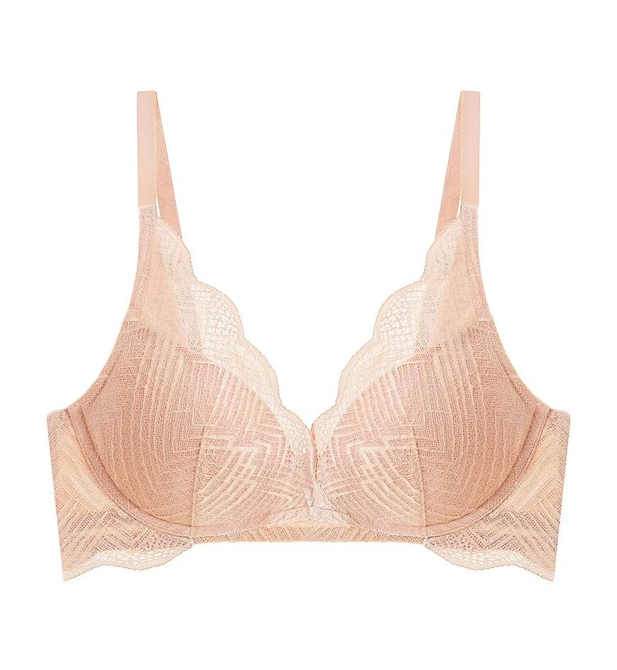 新品VS Light Push-up Perfect Shape Bra最終価格 Aqua Shan Non Wired Push Up Deep V Bra in Soft Praline
