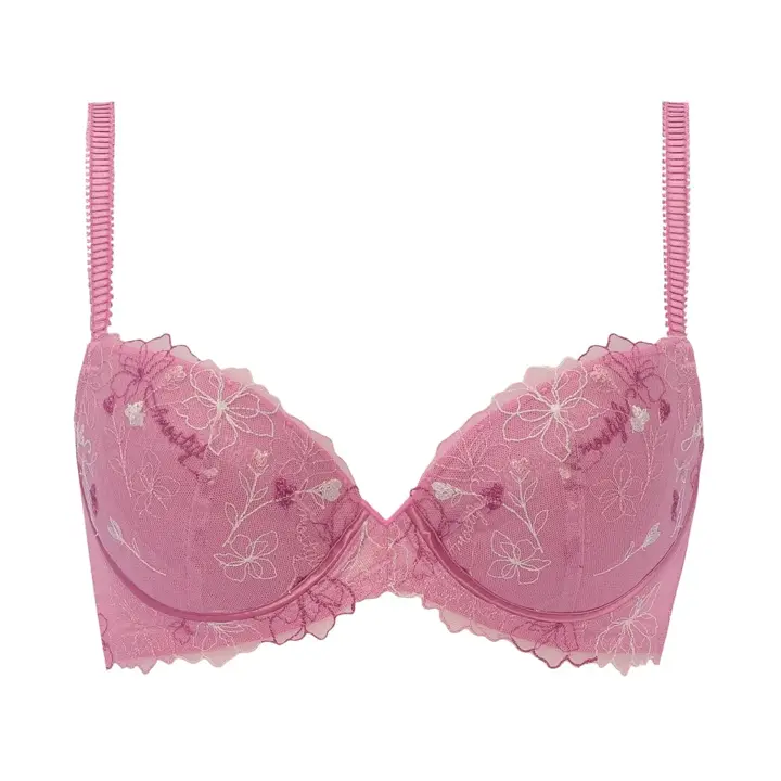 【WEB/アウトレット限定】チャーミングラマー(R) ブラ＆ショーツセット ラインアートステッチ【一部カラーSALE】, レッド, product image number 0