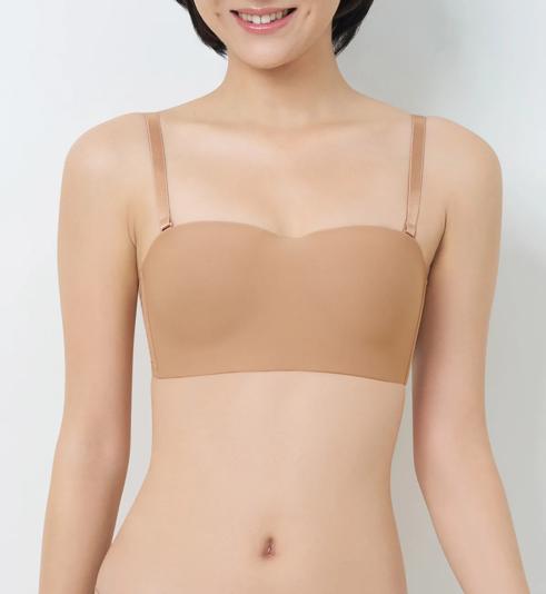 Triumph Simply Everyday Basic Non-Wired Detachable Padded Bra - Medium beige - Strapless\/Convertible Bra
