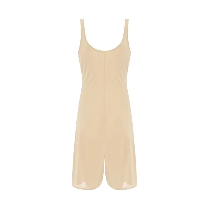 シンプルランジェリー5460 ラウンドスリップ, ベージュ, product image number 1