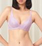 Triumph Aqua Shan Wired Push Up Deep V Bra - Stardust lilac - Plunge Bra