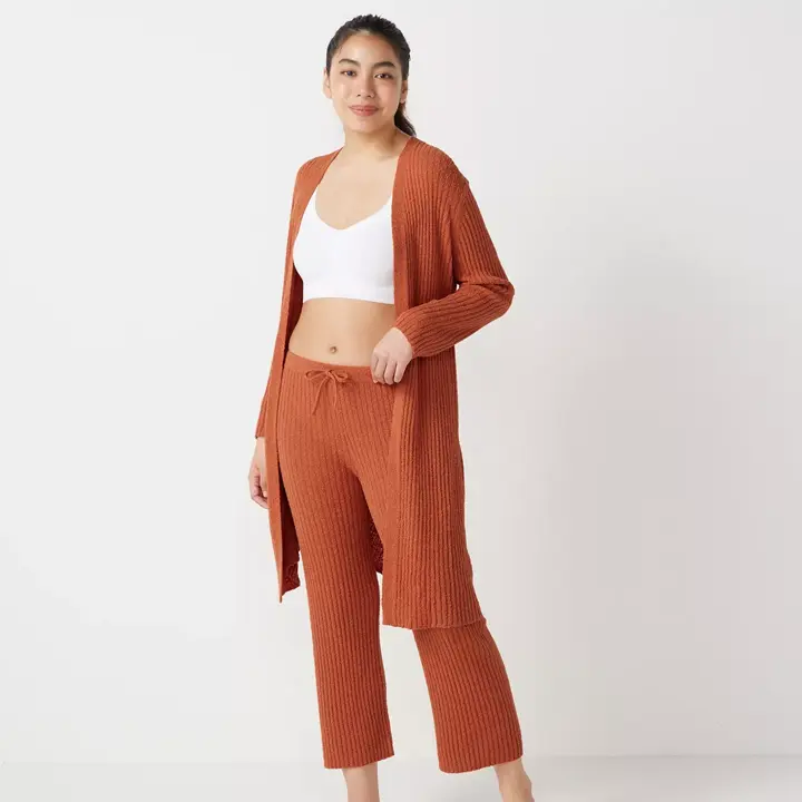 【SALE】sloggi G100 ホームウェア ニットローブ, オレンジ, model image number 1