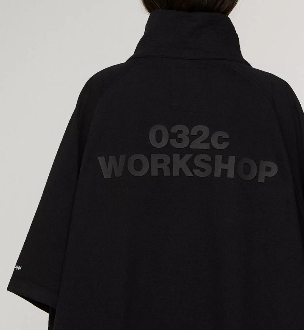 【WEB限定】032c WORKSHOP スロギーコラボ ヘビーウェイト ケープ, ブラック, model image number 4