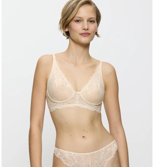 Triumph AMOURETTE CHARM LACE WIREFREE BRA - Cream - Wirefree