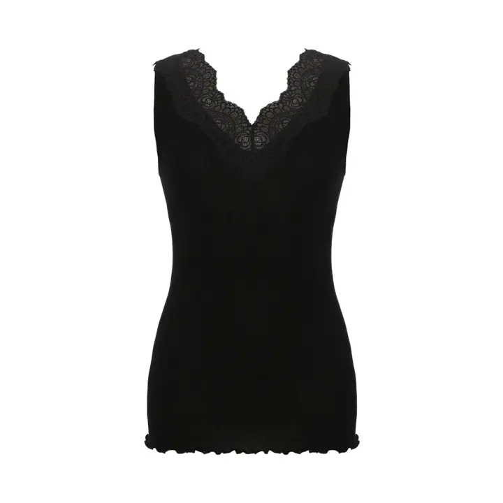 タンクトップ 保湿インナー, ブラック, product image number 0