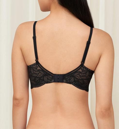Triumph AQUA JADE NON-WIRED PUSH UP DEEP V BRA - Black - Non-wired Bra