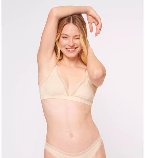 Triumph SLOGGI GO RIBBED BRALETTE - Angora - Bralette