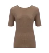 フロラーレ リュクス4101 3分袖トップ, ブラウン, product image number 0