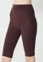 スロギー ニット無地リブ 5分丈ニットパンツ