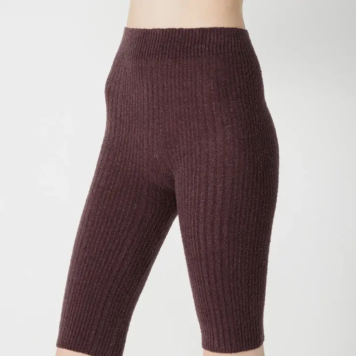 【SALE】スロギー ニット無地リブ 5分丈ニットパンツ, 7753, model image number 0