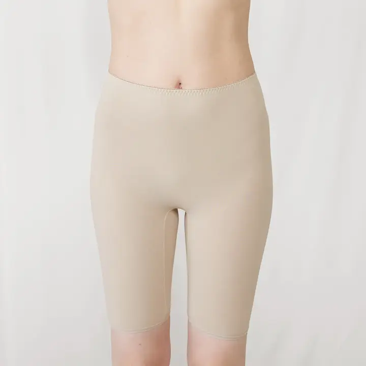 【SALE】あったか肌側綿100インナー5380 5分丈ボトム, ベージュ, model image number 0