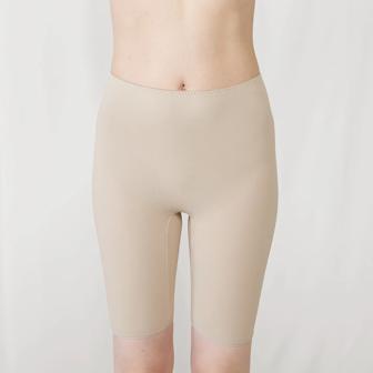【SALE】あったか肌側綿100インナー5380 5分丈ボトム, ベージュ, model image number 0